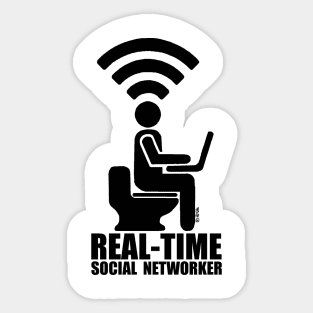 Real-Time Social Networker Sticker